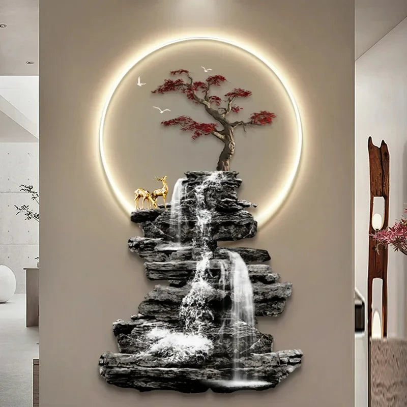 Quadro Cascata Cristal - A beleza da natureza iluminando seu lar
