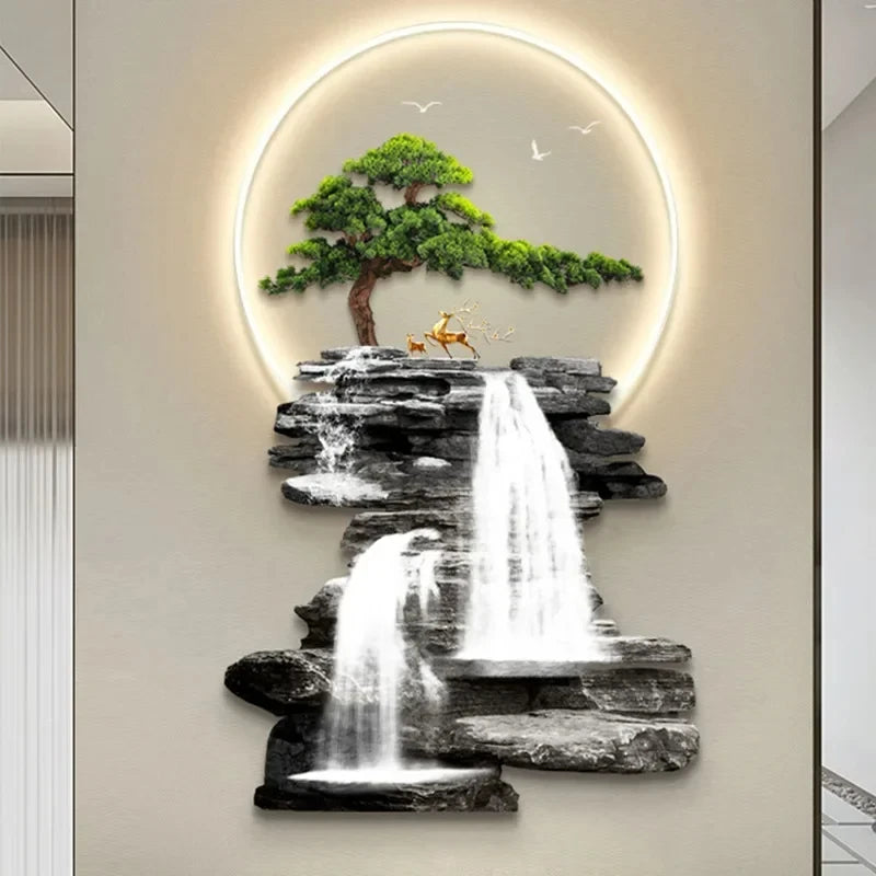 Quadro Cascata Cristal - A beleza da natureza iluminando seu lar