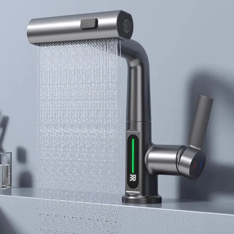Smart Flow: Torneira de Bacia com Display de Temperatura Digital