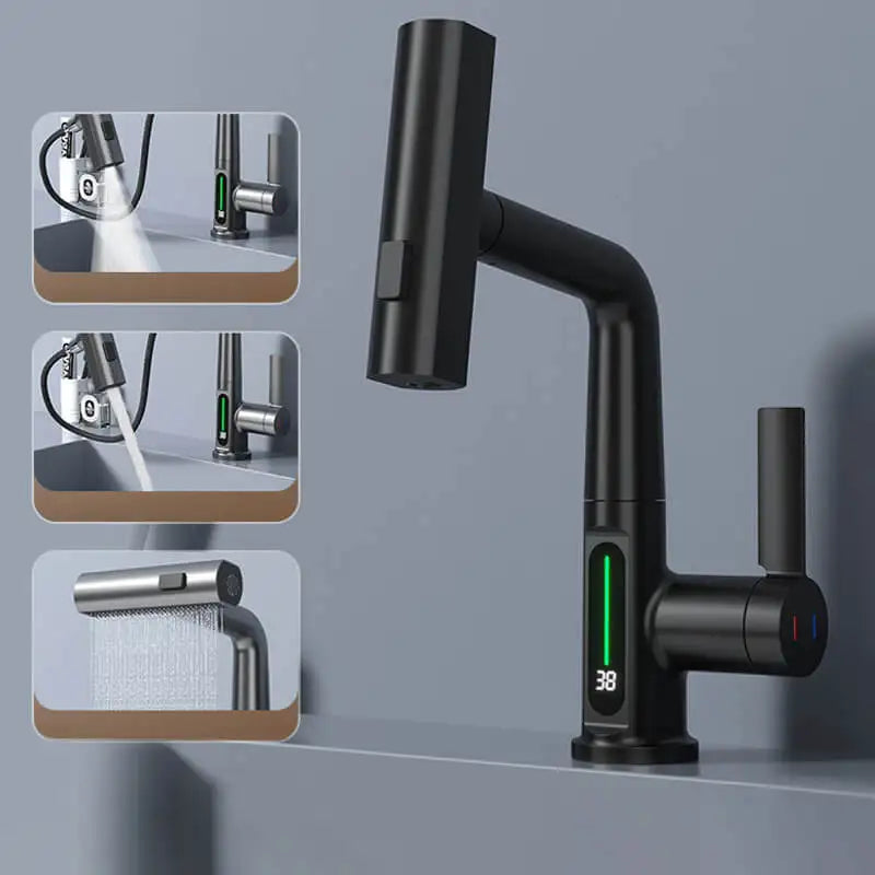 Smart Flow: Torneira de Bacia com Display de Temperatura Digital