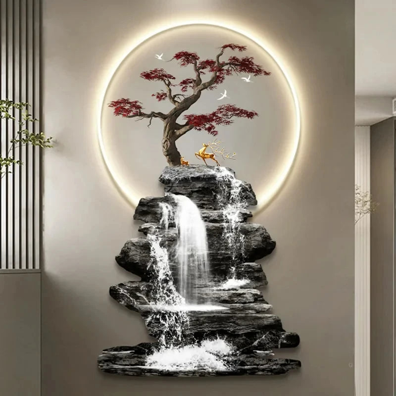 Quadro Cascata Cristal - A beleza da natureza iluminando seu lar